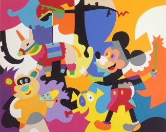 Mickey goes pinata