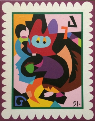 Squirrel Stamp
